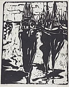 Port Scene (Hafenbild) by Ernst Ludwig Kirchner
