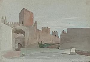 Porta San Lorenzo, Rome by Victor-François-Eloi Biennourry