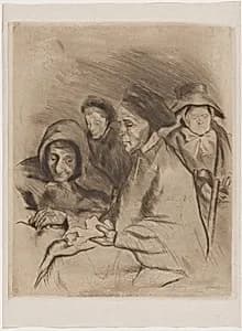 Portrait de vielles femmes by Georges Jeanniot