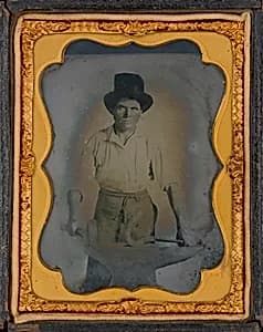 Portrait of a Blacksmith by American 19th Century