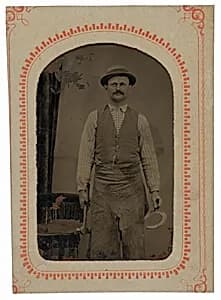 Portrait of a Blacksmith by American 19th Century