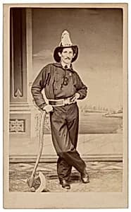 Portrait of a Fireman by Ellwood Garrett