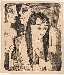 Portrait of a Girl by Ernst Ludwig Kirchner