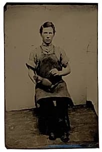 Portrait of a Shoemaker by American 19th Century