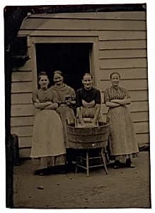 Portrait of Four Washwomen by American 19th Century