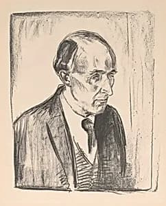 Portrait of Frederick  Delius by Edvard Munch