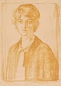 Portrait of Hjørdis Gierløff by Edvard Munch