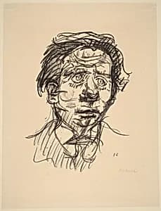 Portrait of Max Reinhardt by Oskar Kokoschka