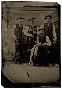 Portrait of Tailors by American 19th Century