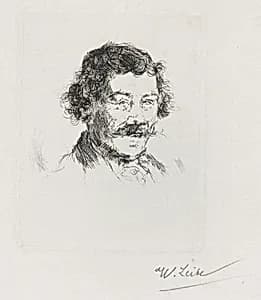 Portrait of the Painter Wopfner by Wilhelm Leibl
