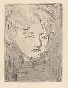 Portrait of Tulla Larsen by Edvard Munch