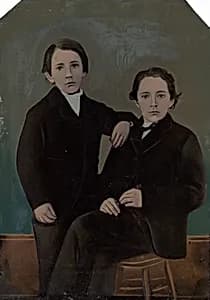 Portrait of Two Boys by American 19th Century