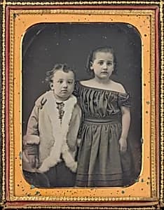 Portrait of Two Children by American 19th Century