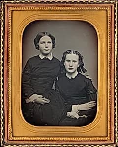 Portrait of Two Girls by American 19th Century