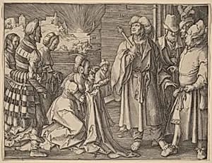 Potiphar's Wife Accusing Joseph by Lucas van Leyden