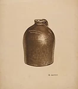Pottery Milk Jug by Edward Bashaw