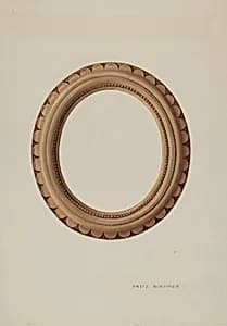 Pottery Picture Frame by Fritz Boehmer