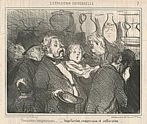 Premières impressions...Stupefaction ... by Honoré Daumier