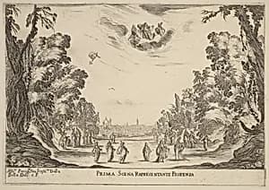 Prima Scena Representanta Firenza by Stefano Della Bella