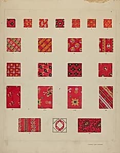 Printed Quilted Patches by Francis Law Durand