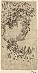 Profile of Bella by Augustus John