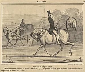 Progrès de l'équitation by Honoré Daumier