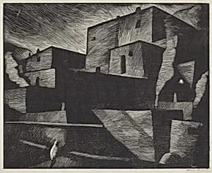 Pueblo Moonlight by Howard Cook