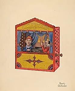 Punch & Judy Toy Bank by Beverly Chichester