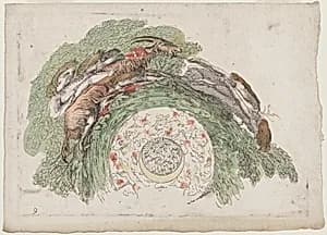 Putti Leading a Goat by Giovanni Francesco Costa
