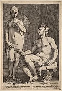Pygmalion and Galatea by Hendrik Goltzius