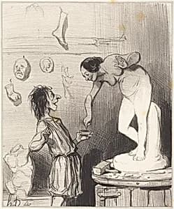 Pygmalion by Honoré Daumier