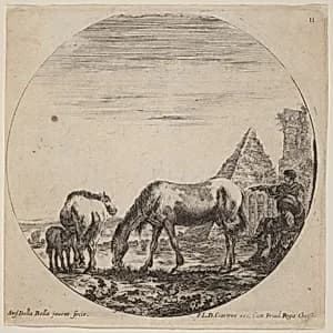Pyramid of Caius Cestius by Stefano Della Bella