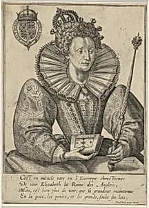 Queen Elizabeth by after Crispijn de Passe I