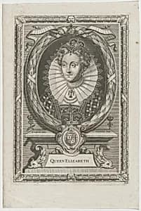 Queen Elizabeth by Pieter van der Banck after Edward Lutterell