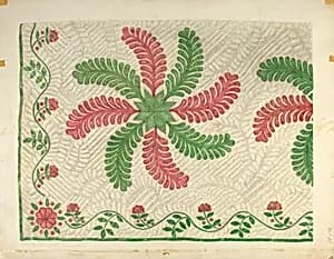 Quilt Applique Pattern by Maud M. Holme