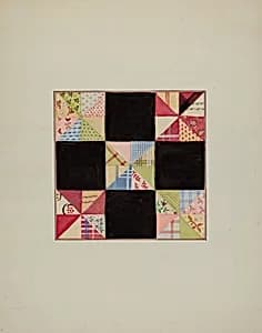 Quilt Section by Cornelius Christoffels and Margaret Linsley