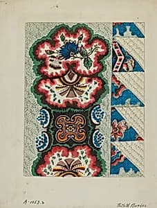 Quilted Coverlet by Ruth M. Barnes