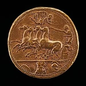 Racing Quadriga [reverse] by Giovanni da Cavino