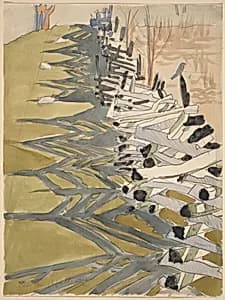 Rail Fence by Charles Burchfield