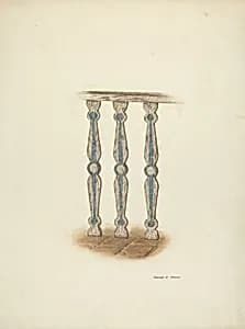 Railing, Detail of by George E. Rhone