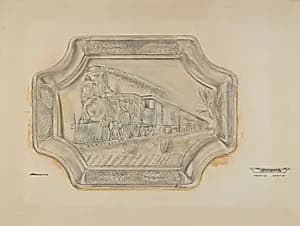 Railroad Platter by Ralph Atkinson