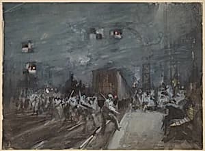 Railway Station [recto] by Charles Hoffbauer