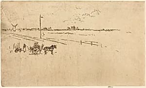 Railway Station, Voves by James McNeill Whistler
