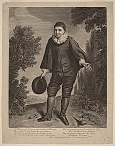 Raimond Poisson as Crispin by Gerard Edelinck after Theodor Netscher