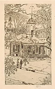 Rainy Day, Williamsburg, Virginia by Childe Hassam