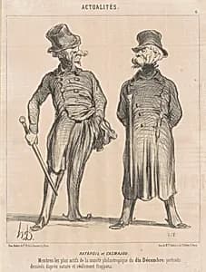 Ratapoil et Casmajou by Honoré Daumier