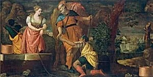 Rebecca at the Well by Veronese and Workshop
