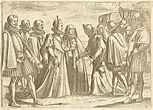Reception at Mantua by Jacques Callot