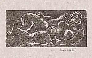 Reclining Nude by Max Weber