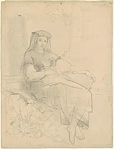 Reclining Woman by Emanuel Gottlieb Leutze